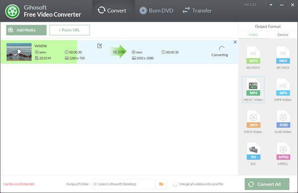 Start to Convert videos